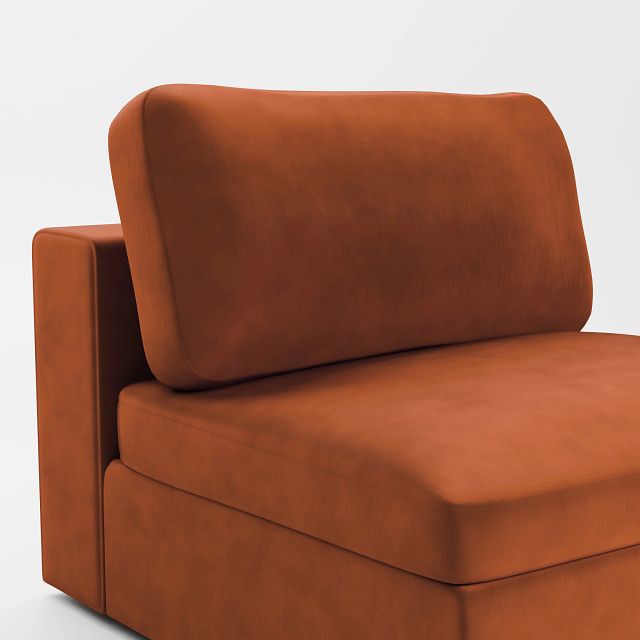 Destin Joya Orange Velvet Swivel Chair