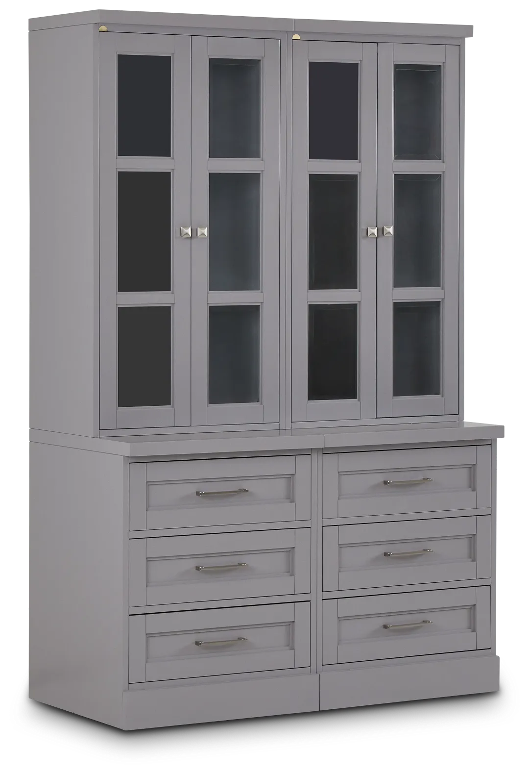 Newport Gray Drawer Bookcase