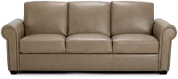 Lincoln Taupe Lthr/vinyl Sofa