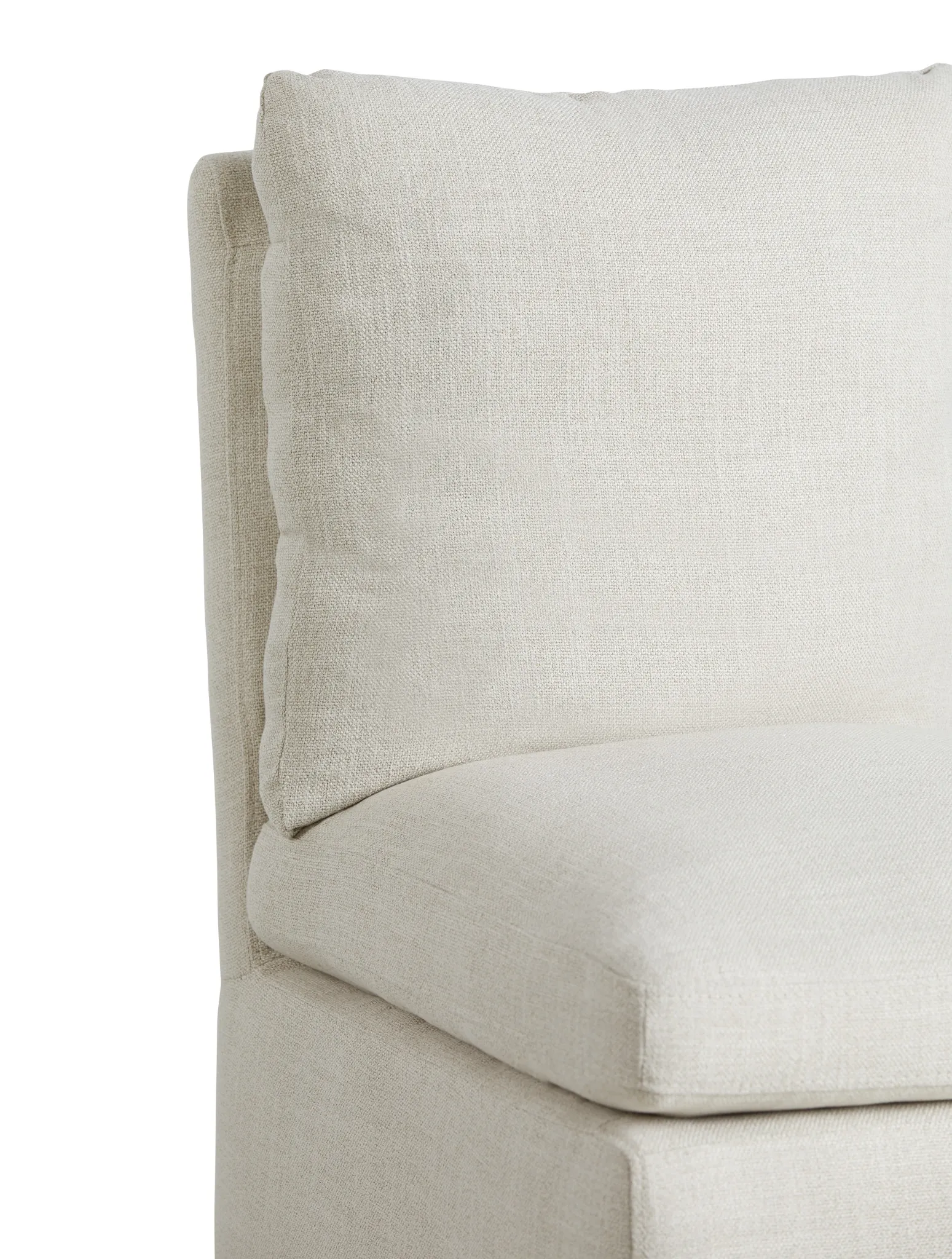 Auden Light Beige Castored Upholstered Side Chair