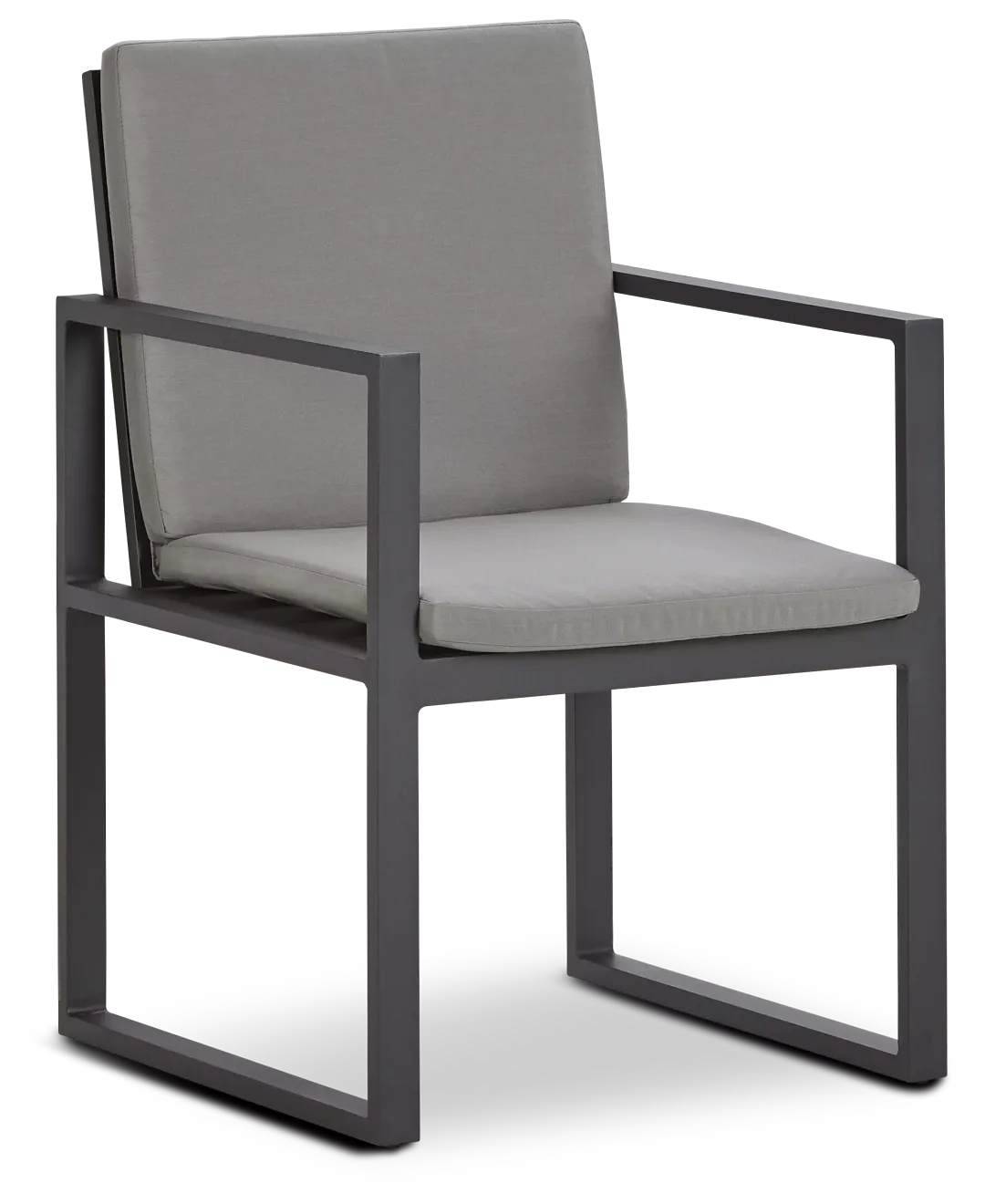 Linear Dark Gray Arm Chair