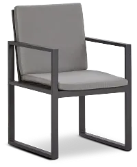 Linear Dark Gray Arm Chair