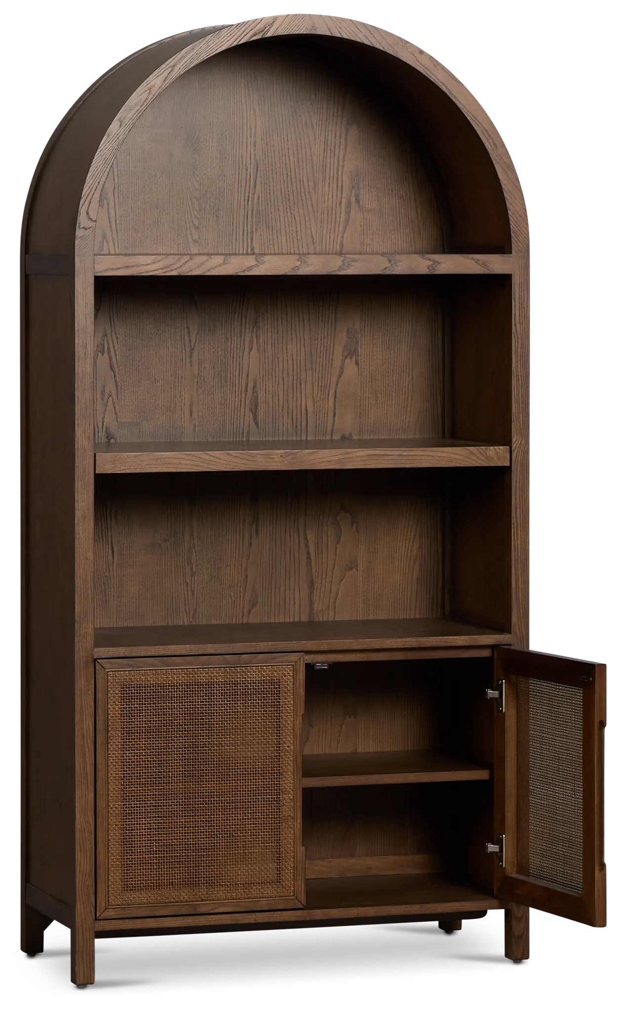 Pacific Mid Tone Arched Bookcase