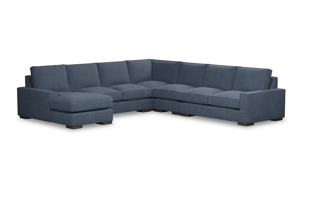 Edgewater Elevation Dark Blue Large Left Chaise Sectional Edgewater Elevation Dark Blue Large Left Chaise Sectional