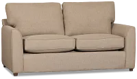 Tate Brown Fabric Memory Foam Sleeper