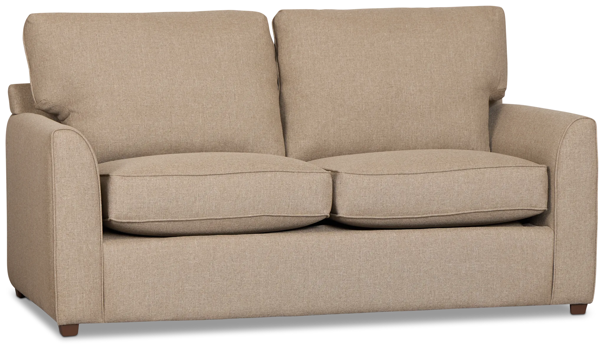 Tate Brown Fabric Memory Foam Sleeper