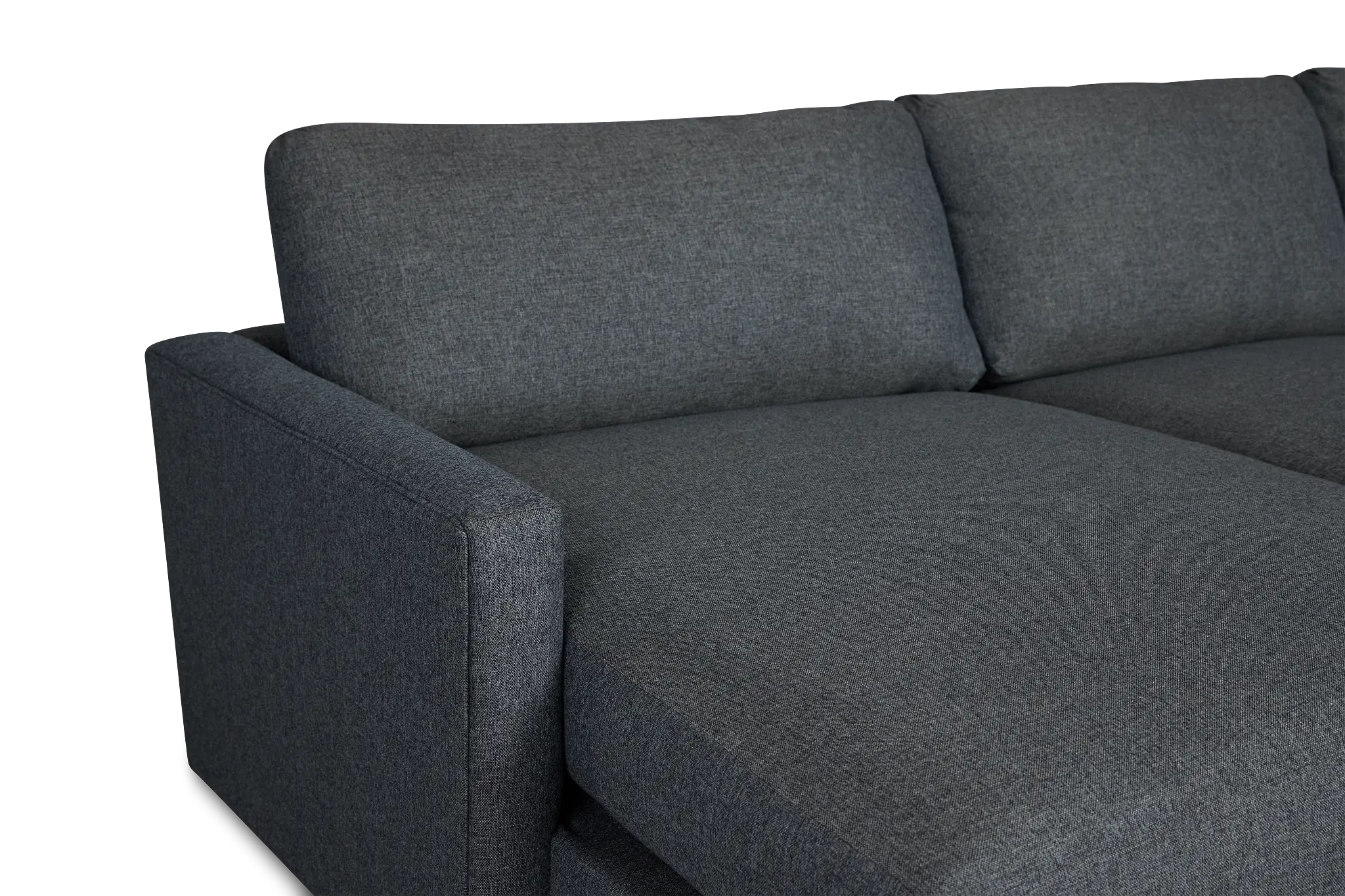 Noah Dark Gray Fabric Small Left Chaise Sectional Noah Dark Gray Fabric Small Left Chaise Sectional