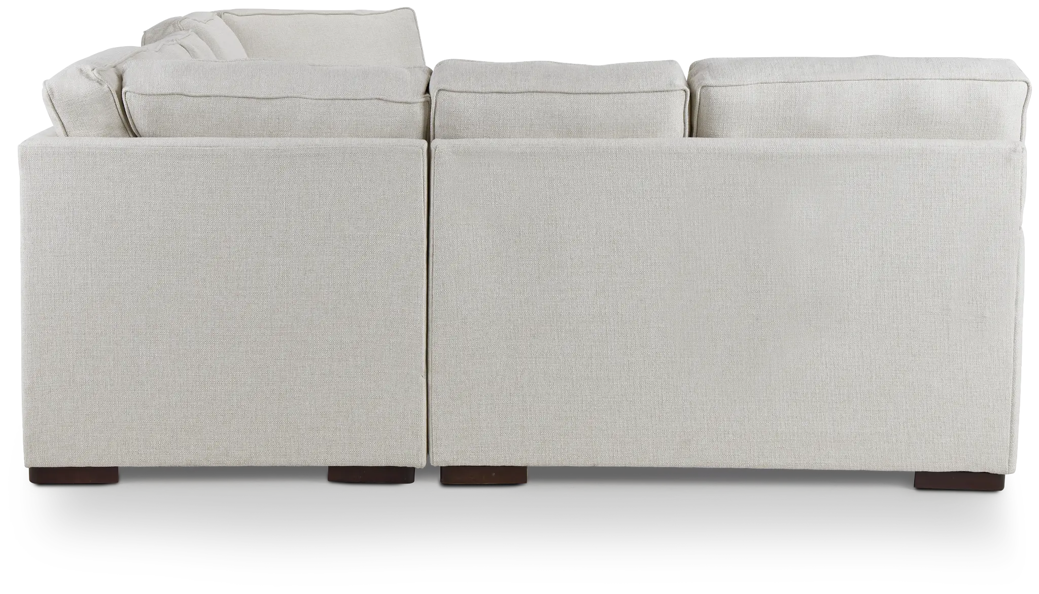 Austin White Fabric Small Right Cuddler Sectional Austin White Fabric Small Right Cuddler Sectional