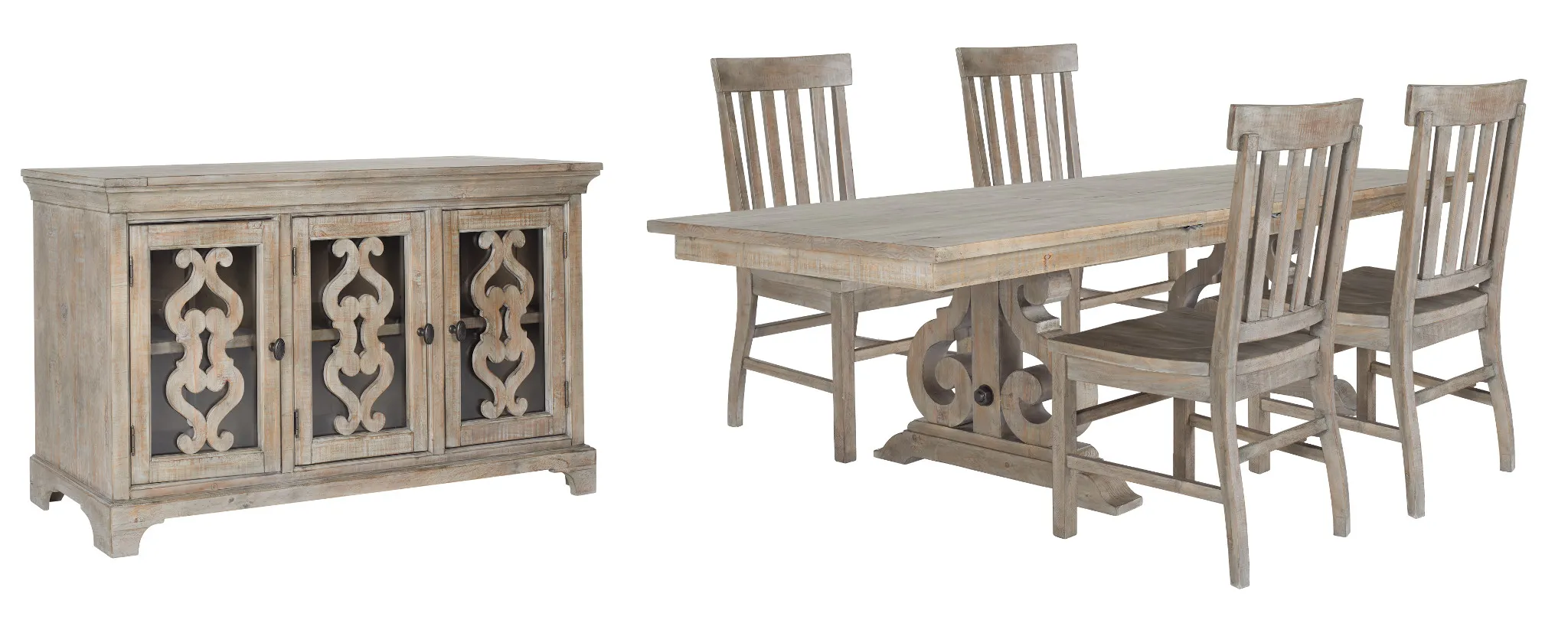 Sonoma Light Tone Trestle Dining Room