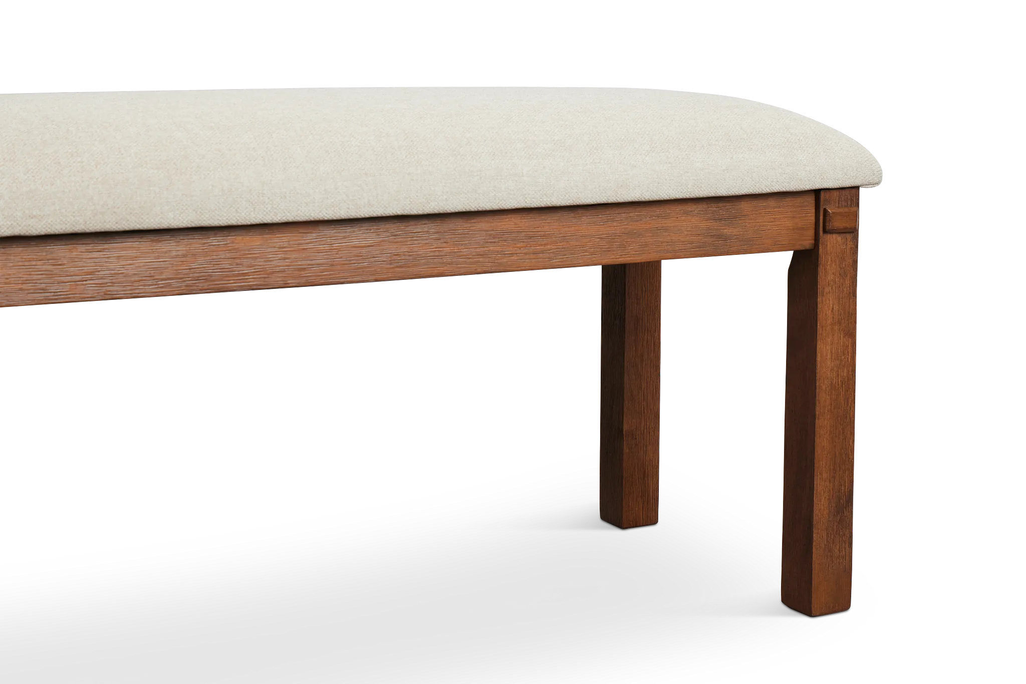 Park City Dark Tone Upholstered Dining Bench
