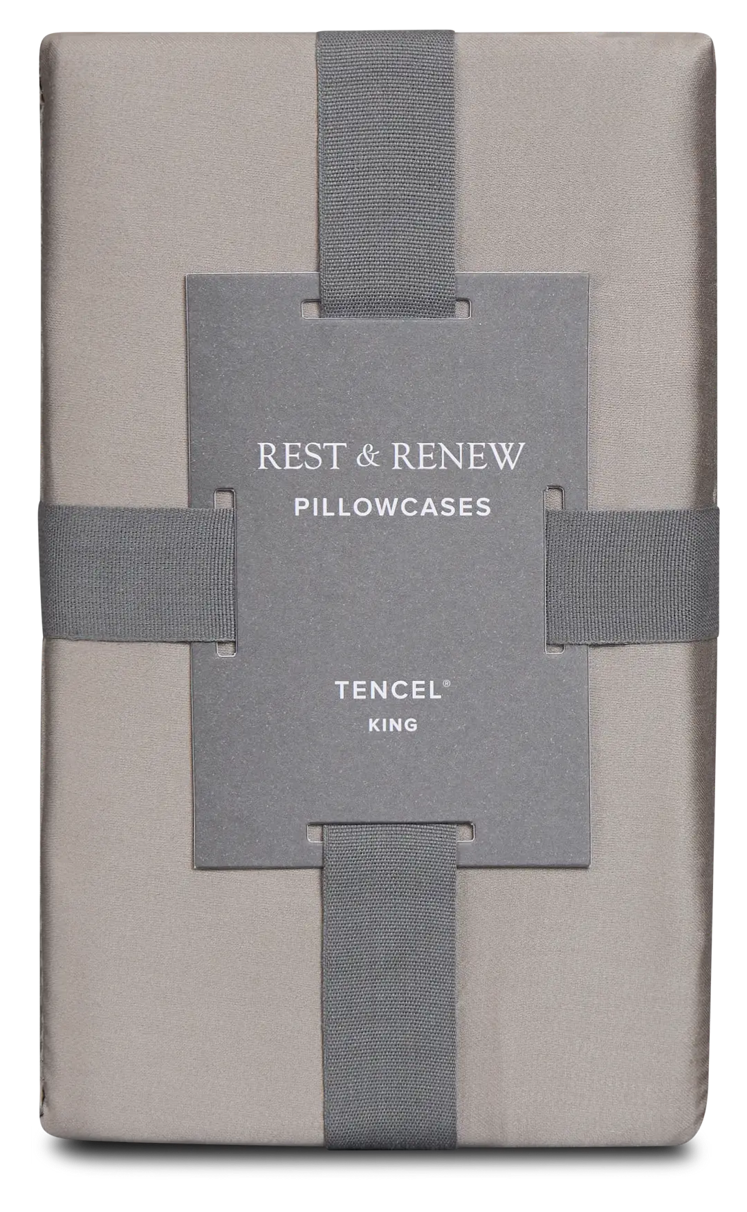 Rest & Renew Tencel Gray 300 Thread Set Of 2 Pillowcases Rest & Renew Tencel Gray 300 Thread Set Of 2 Pillowcases