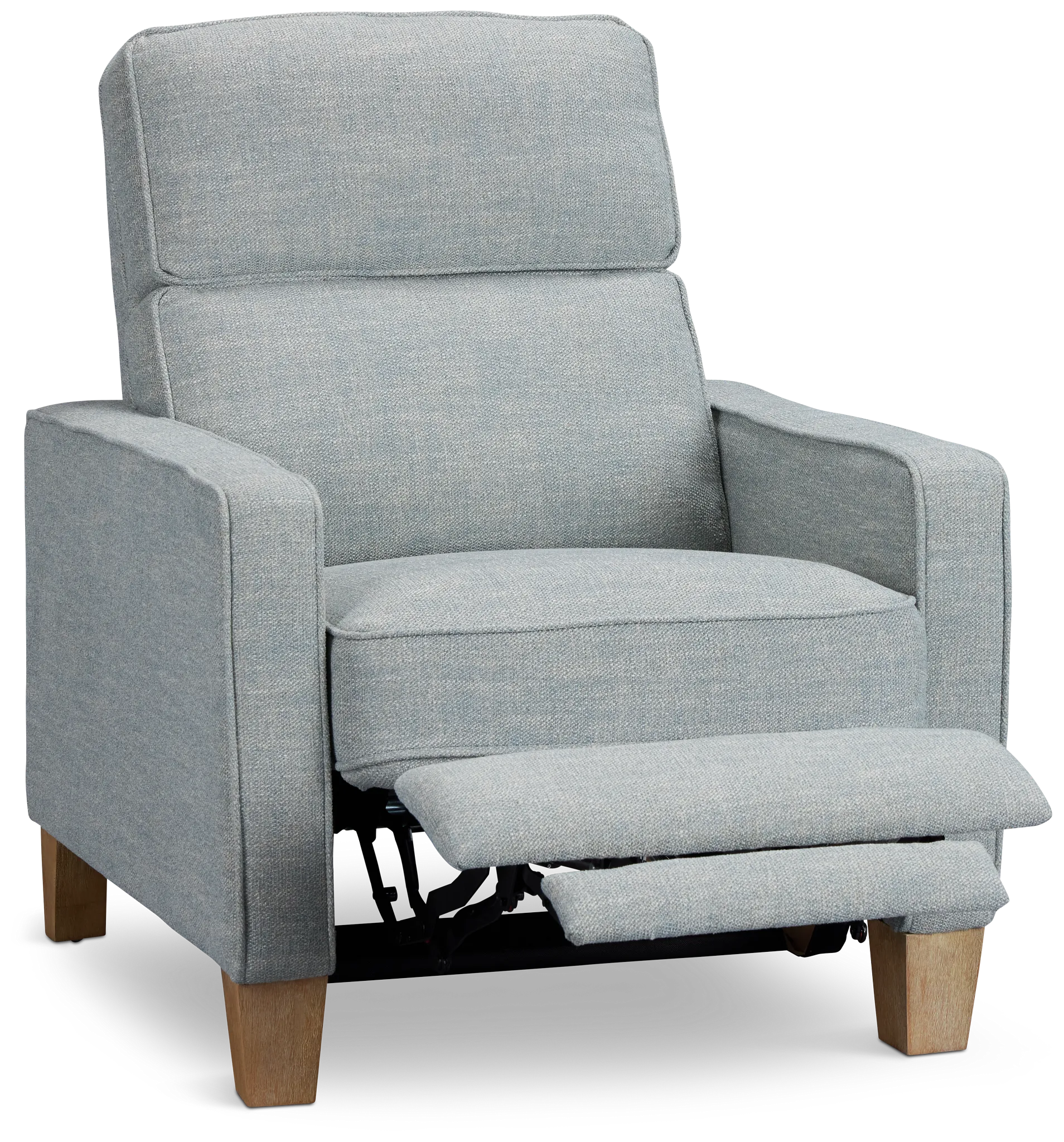 Bayside Light Blue Fabric Power Recliner