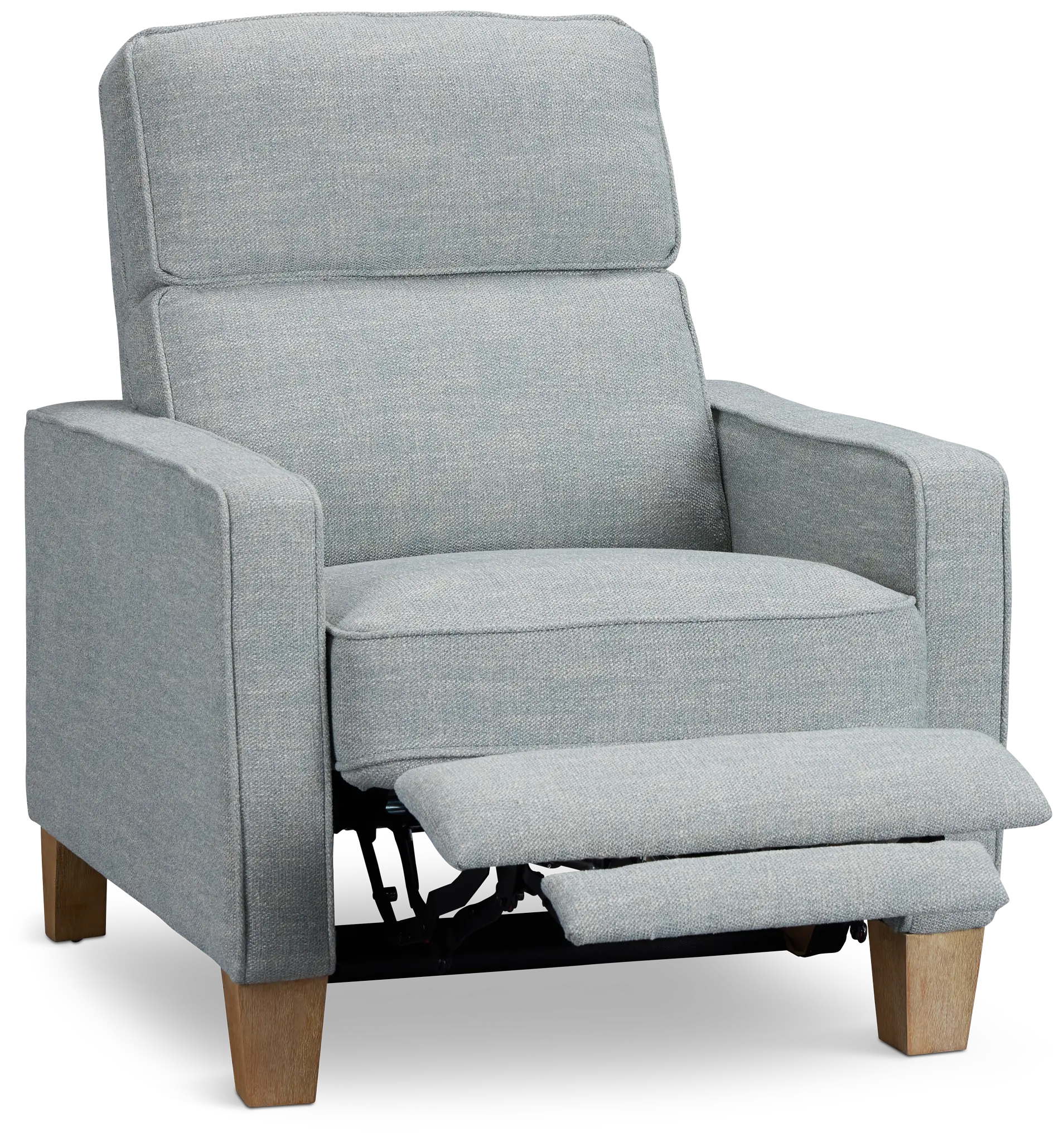 Bayside Light Blue Fabric Power Recliner Bayside Light Blue Fabric Power Recliner