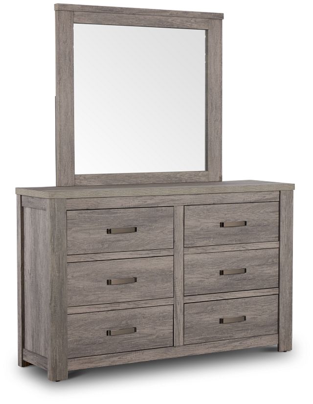 Bristol Gray Dresser & Mirror