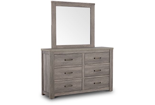 Bristol Gray Dresser & Mirror