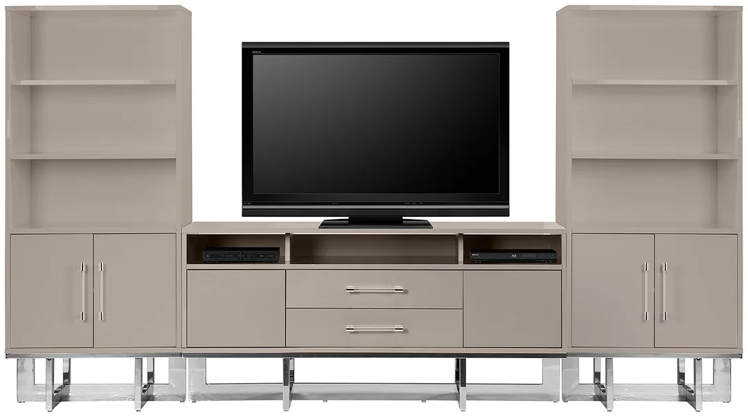 Cortina Champagne Entertainment Wall