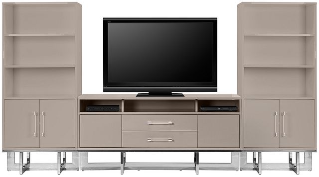 Cortina Champagne Entertainment Wall