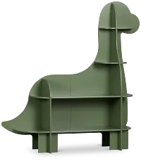 Dinosaur Green Storage Bookcase