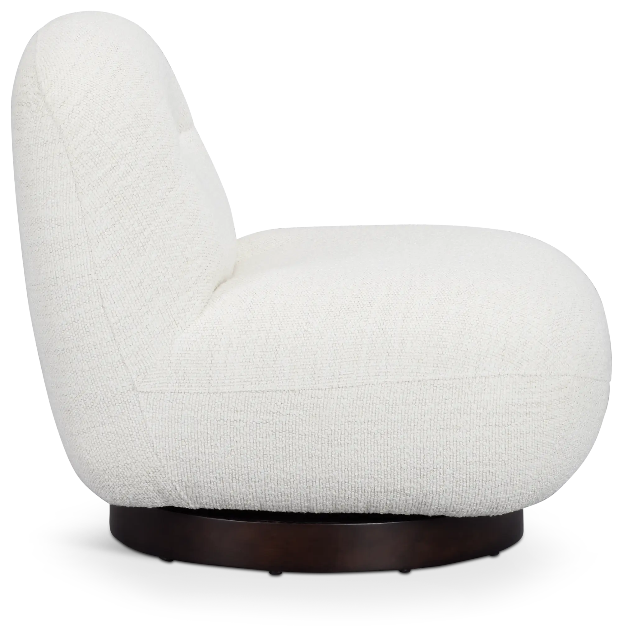 Aaliyah White Fabric Swivel Accent Chair Aaliyah White Fabric Swivel Accent Chair