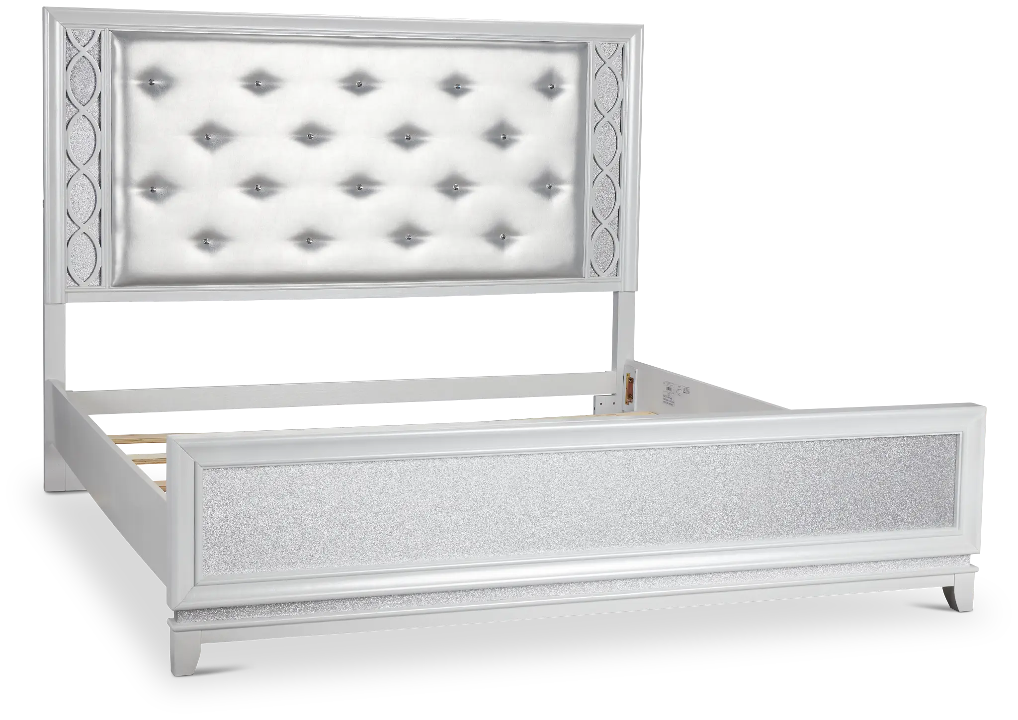 Valentina White Uph Panel Bed Valentina White Uph Panel Bed