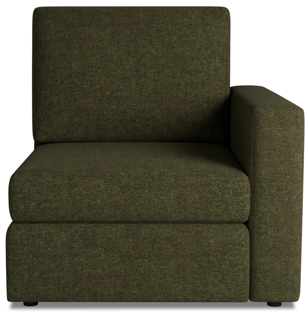 Citymod Green Fabric Right Chair