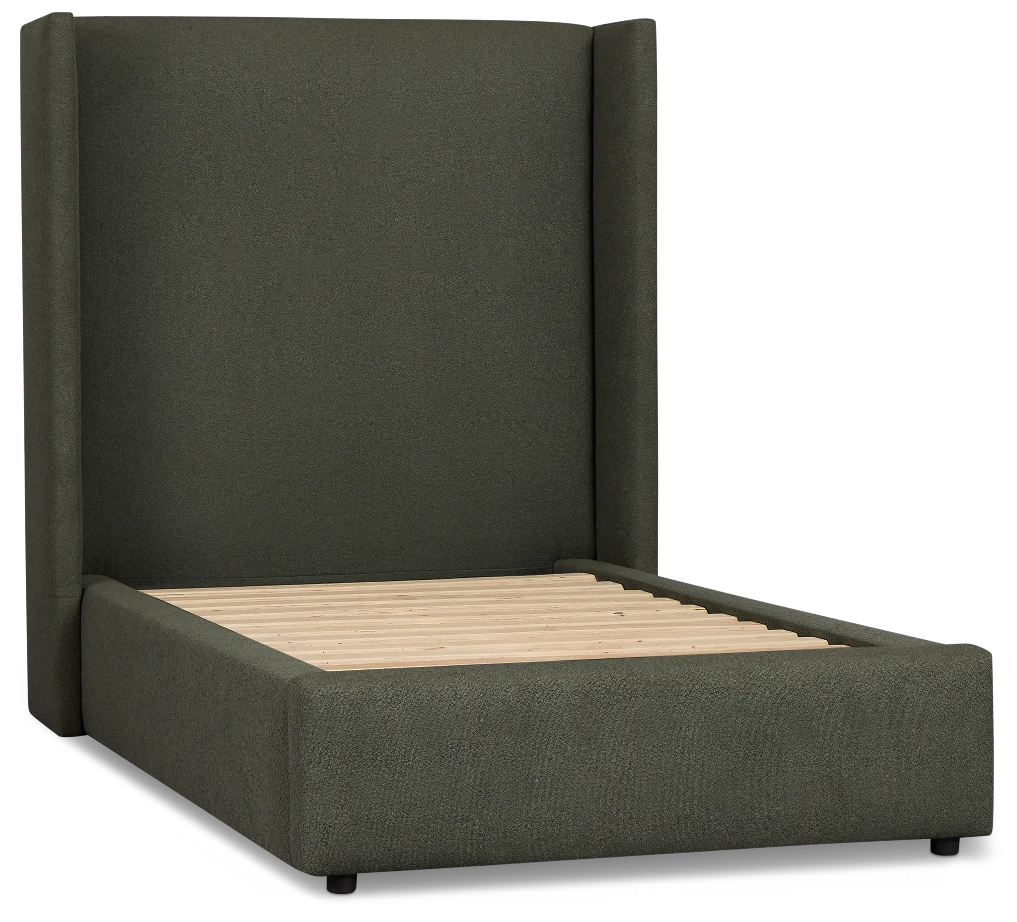 Captiva Sutton Green 60" Upholstered Shelter Bed Captiva Sutton Green 60" Upholstered Shelter Bed