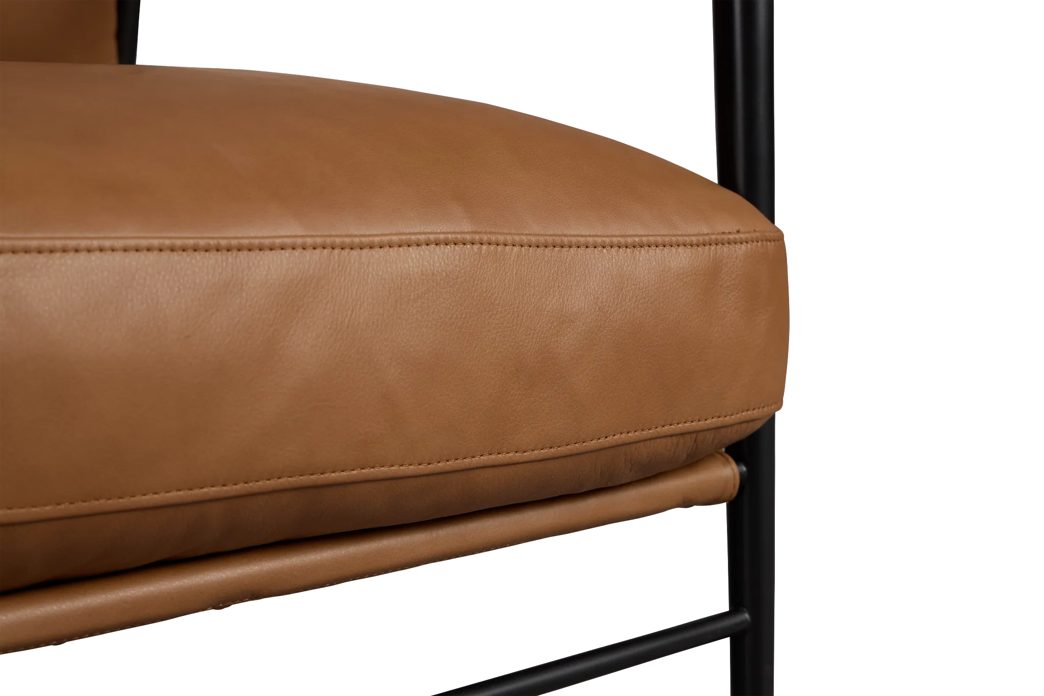 Fiora Light Brown Leather Accent Chair