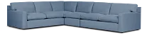 Hudson Blue Fabric Medium Two-arm Sectional
