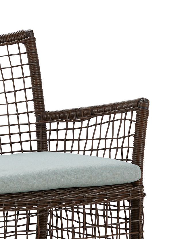 Southport Teal Woven Arm Chair (4)