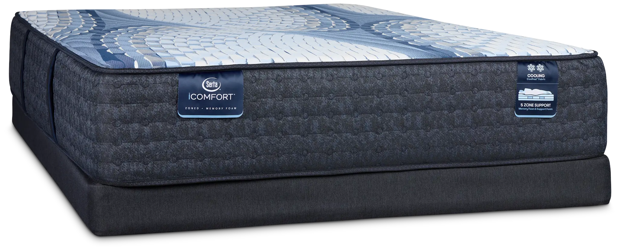Serta Icomfort Iona Medium Low-profile Mattress Set Serta Icomfort Iona Medium Low-profile Mattress Set