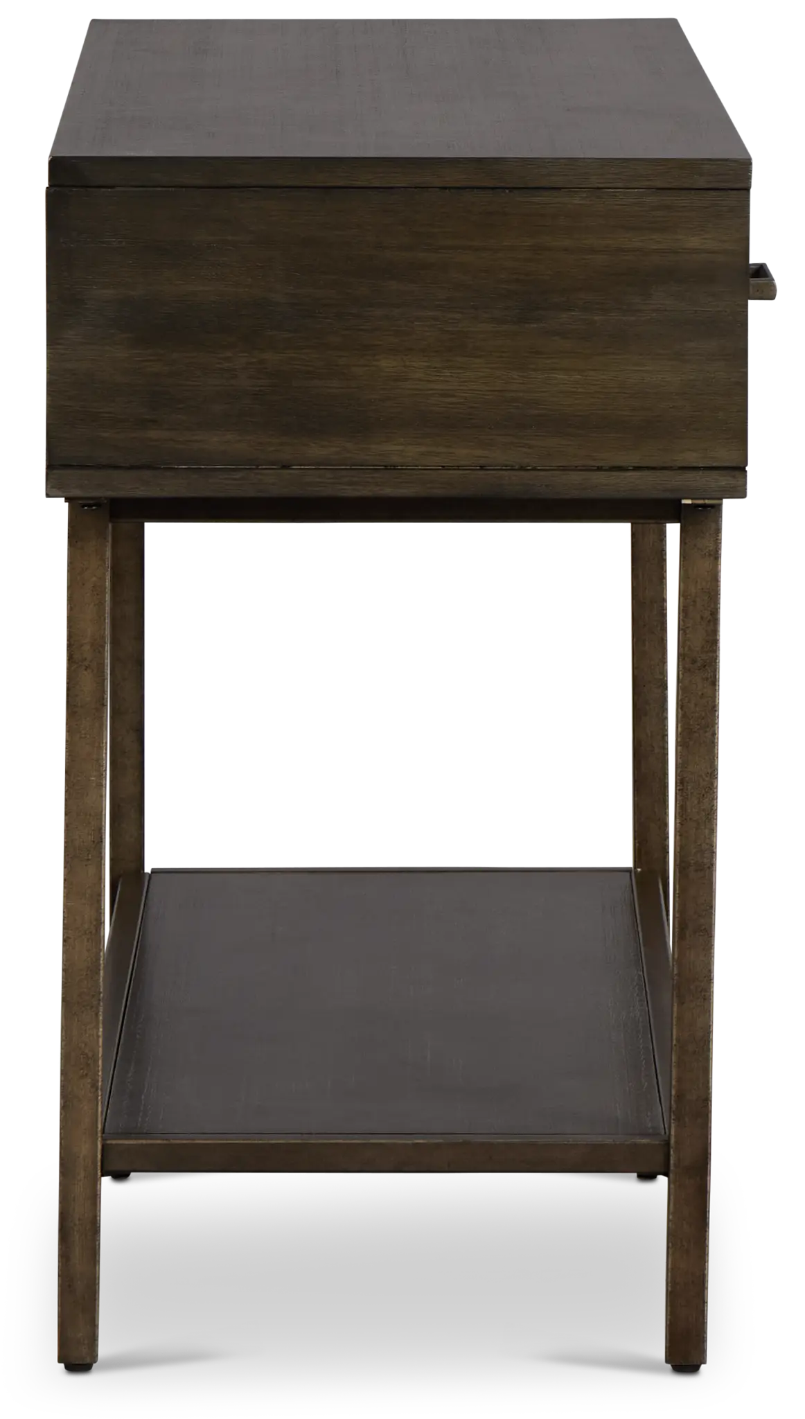 Fulton Dark Tone Wood Storage Sofa Table Fulton Dark Tone Wood Storage Sofa Table