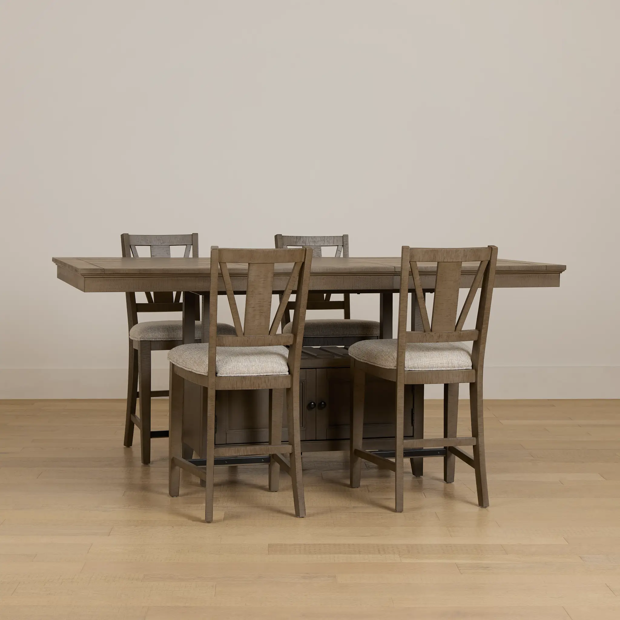 Heron Cove Light Tone High Table & 4 Barstools Heron Cove Light Tone High Table & 4 Barstools
