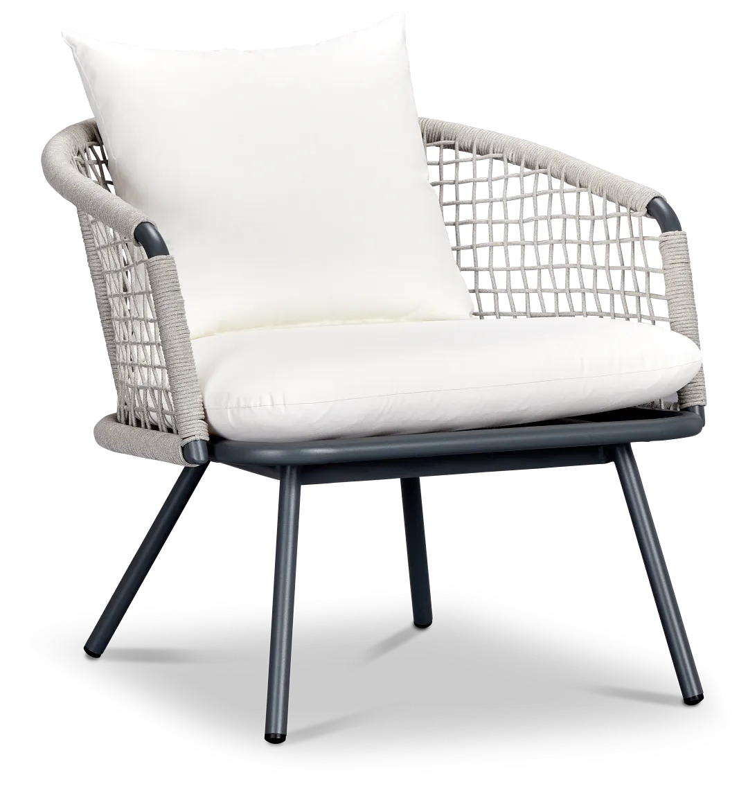 Antigua Gray White Arm Chair