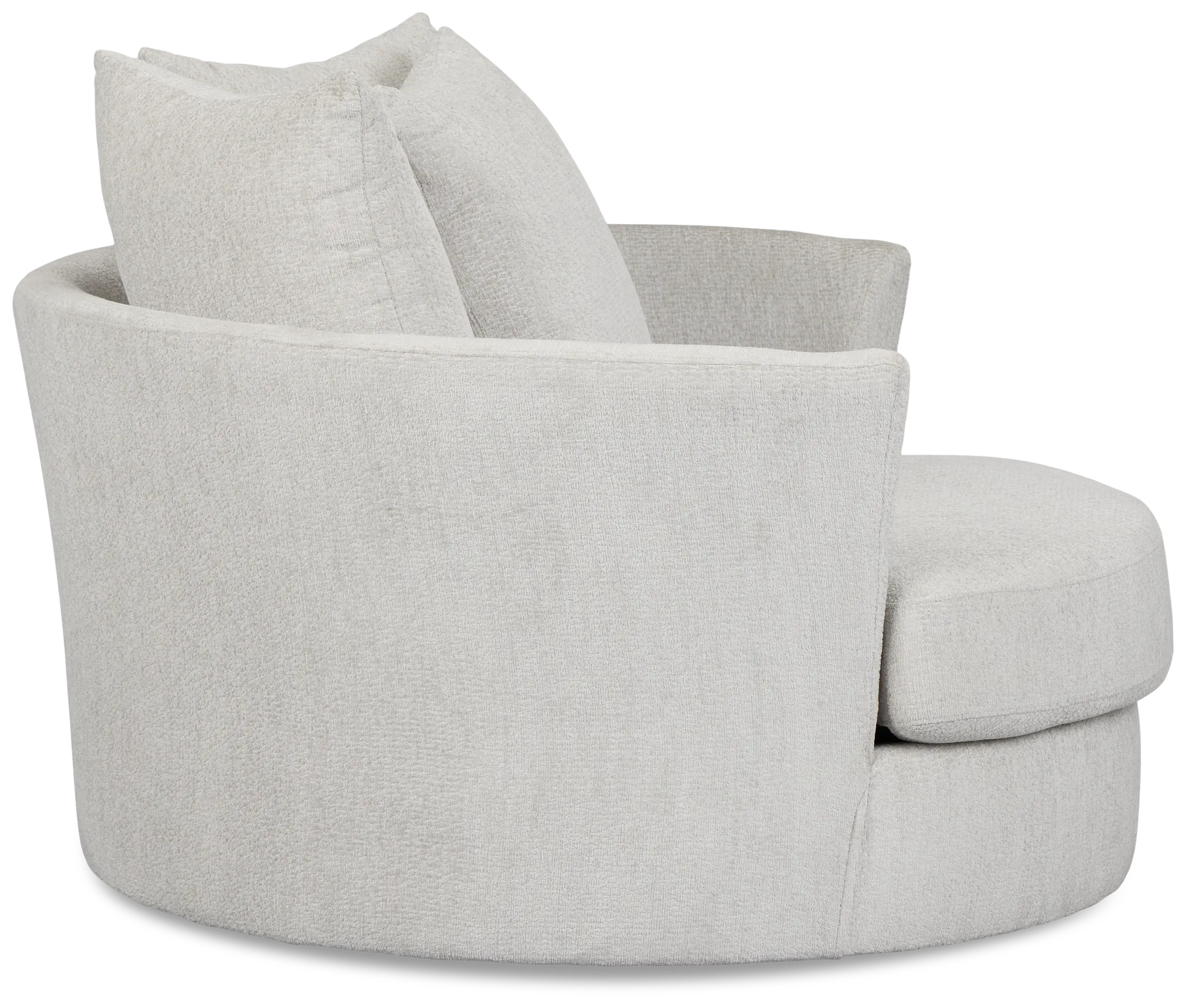 Everly Gray Fabric Swivel Chair