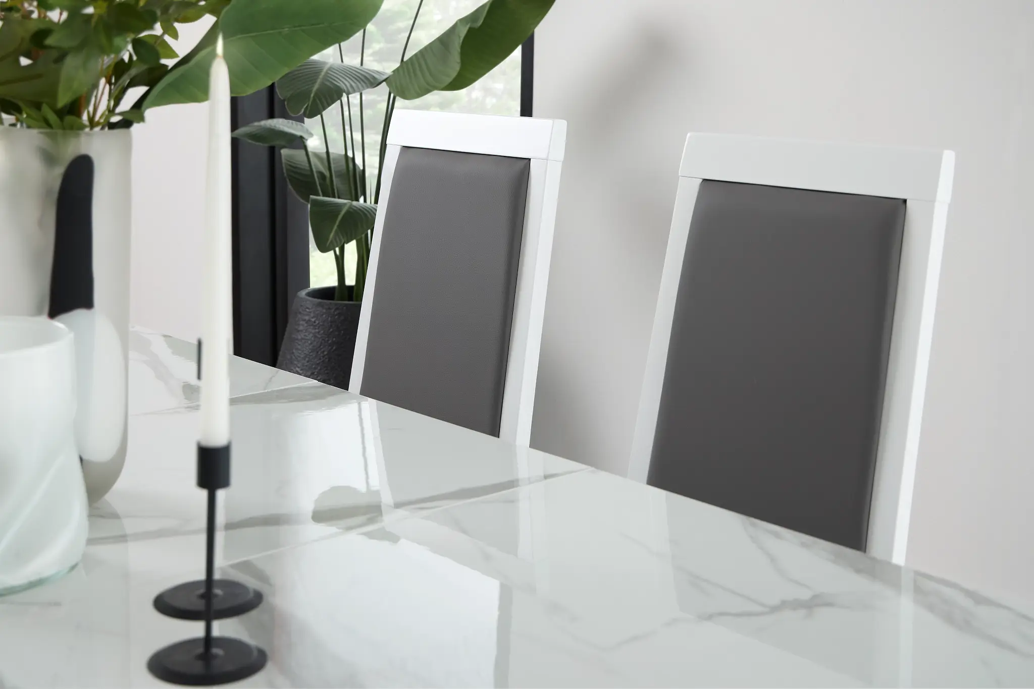 Modena White Upholstered Side Chair Modena White Upholstered Side Chair