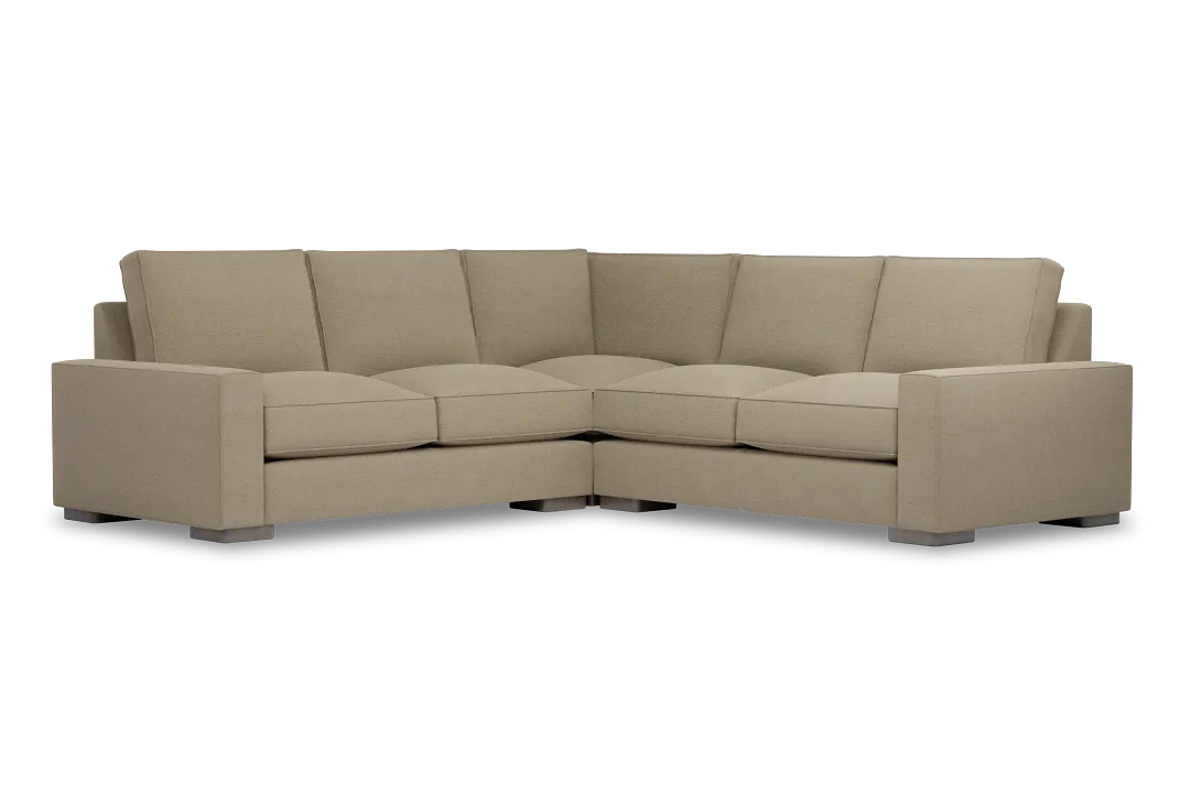 Edgewater Elite Taupe Small Two-arm Sectional