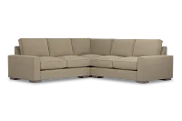 Edgewater Elite Taupe Small Two-arm Sectional