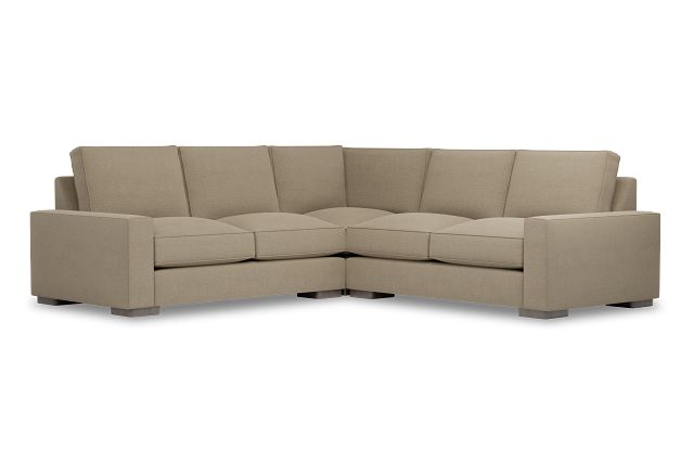 Edgewater Elite Taupe Small Two-arm Sectional