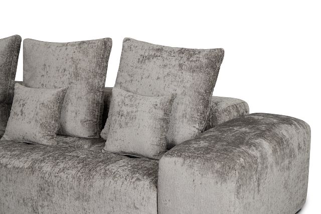 Skylar Gray Fabric Small Two-arm Sectional