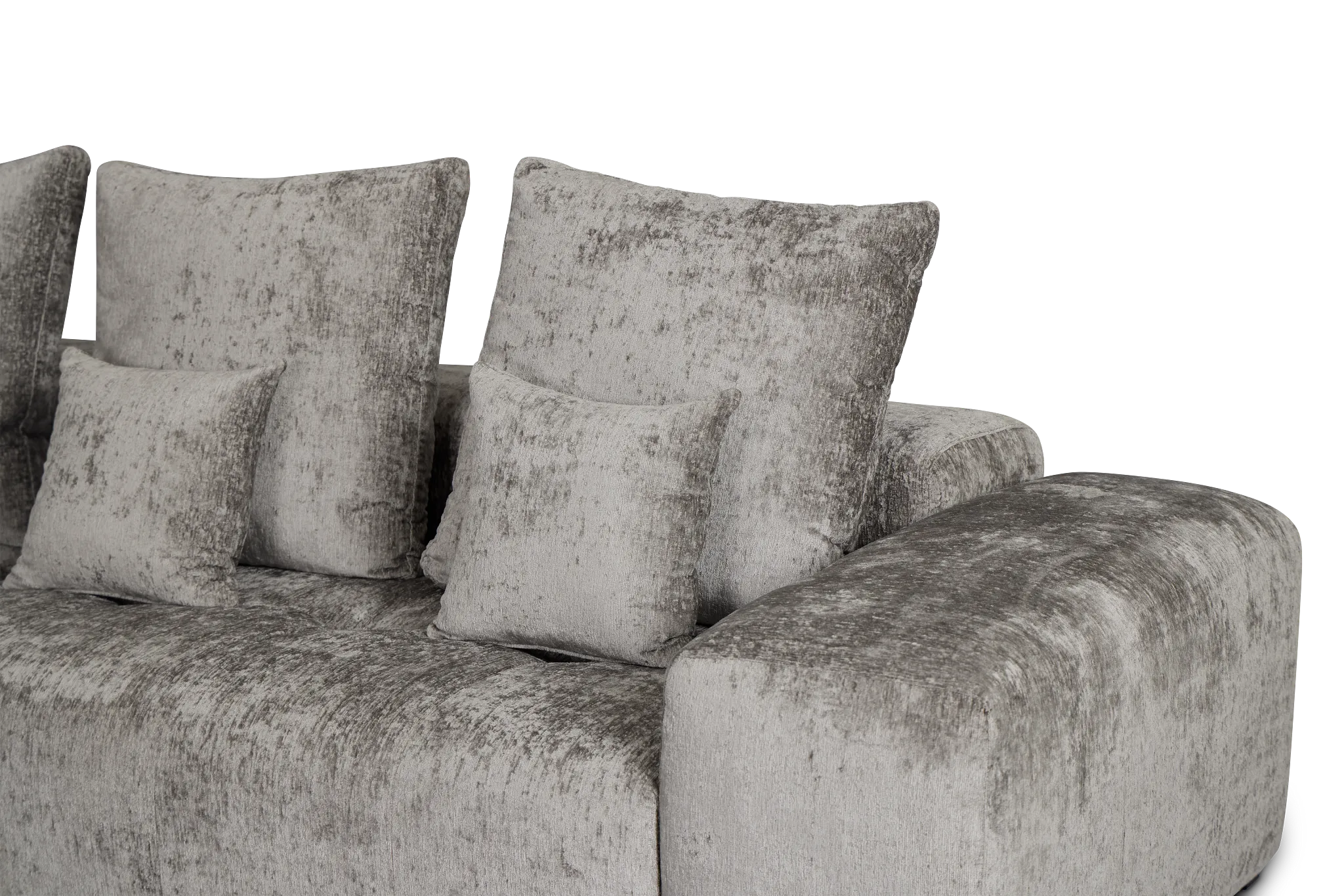 Skylar Gray Fabric Small Two-arm Sectional