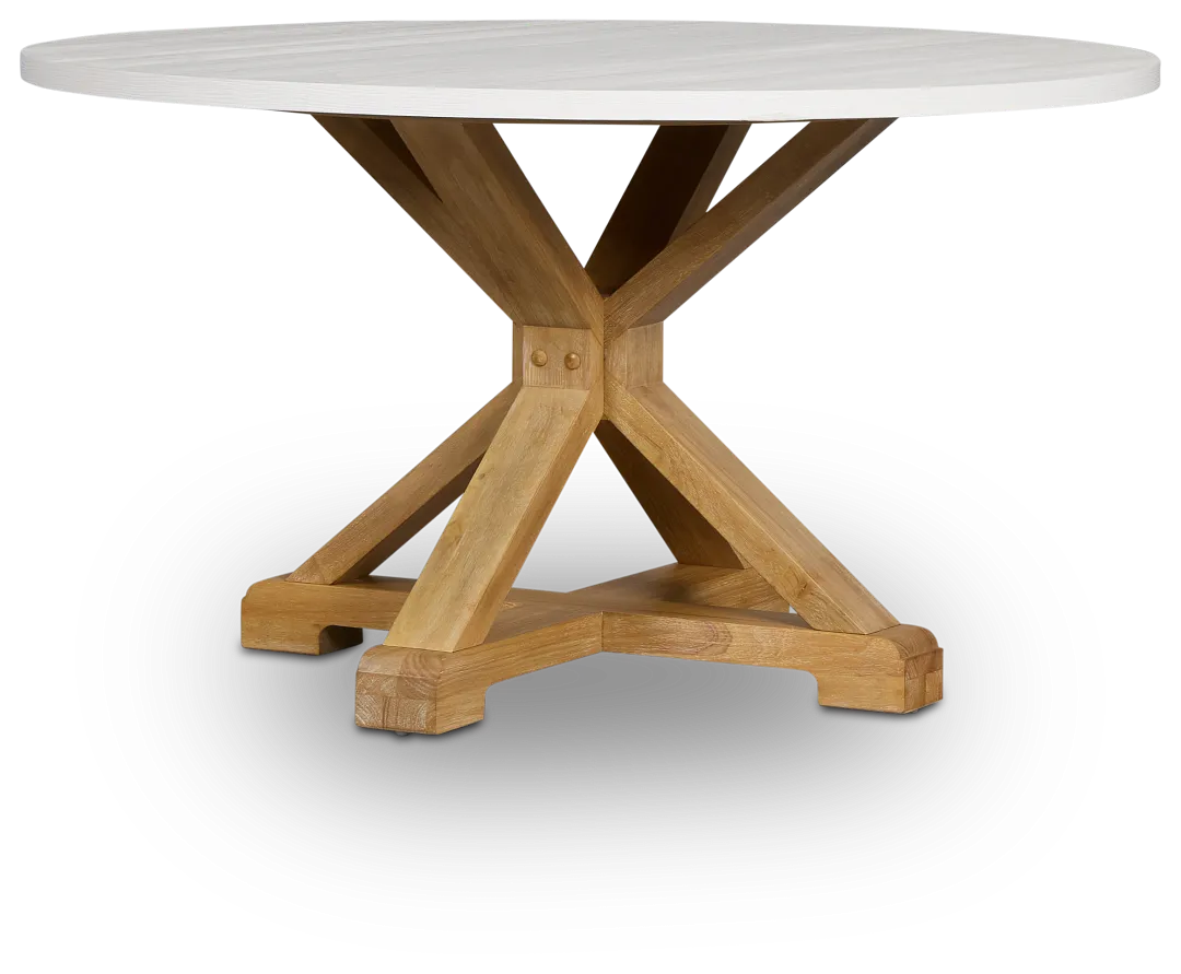 Nantucket Two-tone Pine Round Table