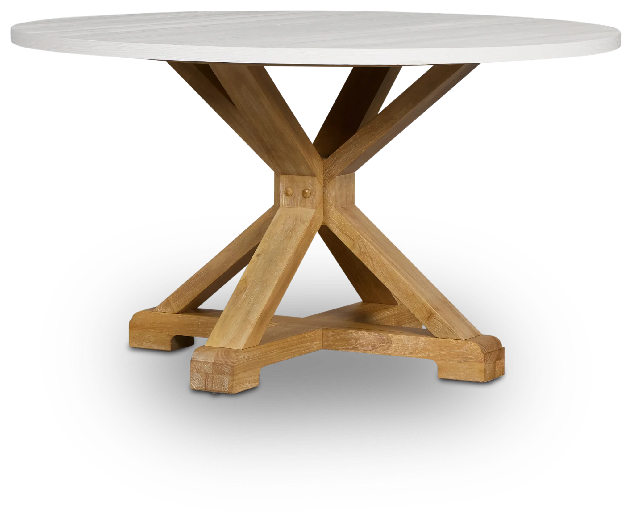 Nantucket Two-tone Pine Round Table