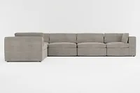 Destin Victory Gray Fabric 6-piece Modular Sectional