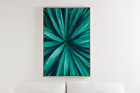 Blades Green Framed Wall Art
