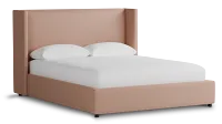 Captiva Joya Light Pink 48" Upholstered Shelter Bed