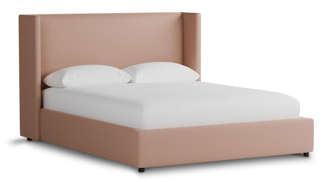 Captiva Joya Light Pink 48" Upholstered Shelter Bed