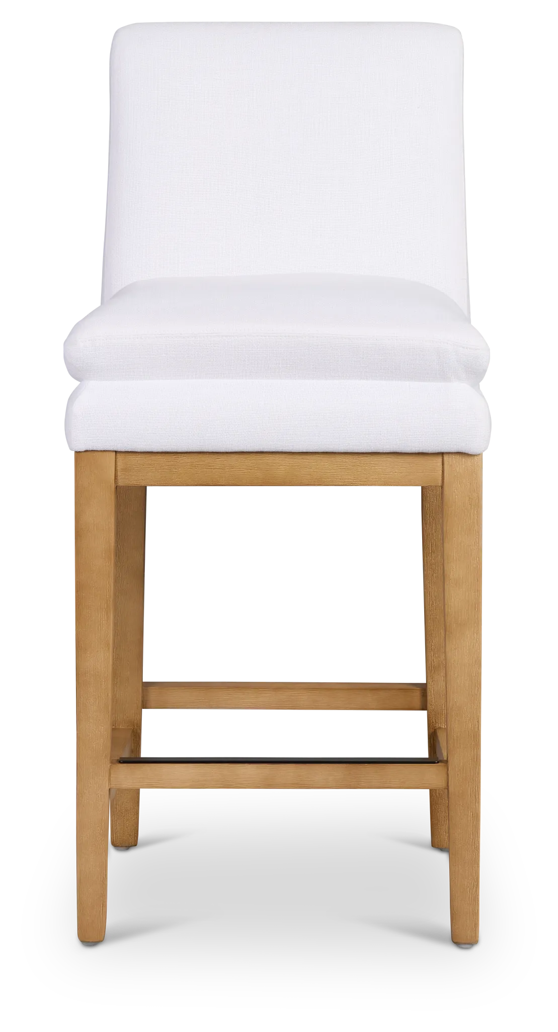 Willow Whitefabric 24" Upholstered Barstool