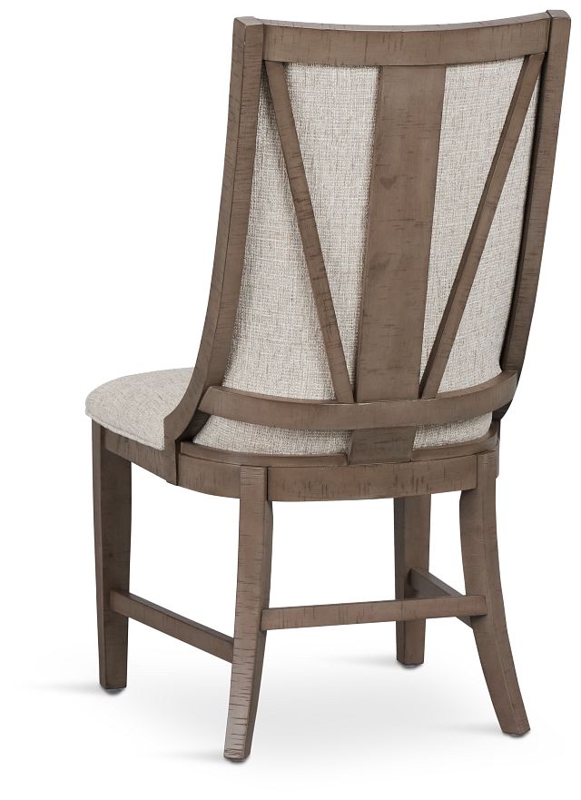 Heron Cove Light Tone Curved Upholstered Side Chair