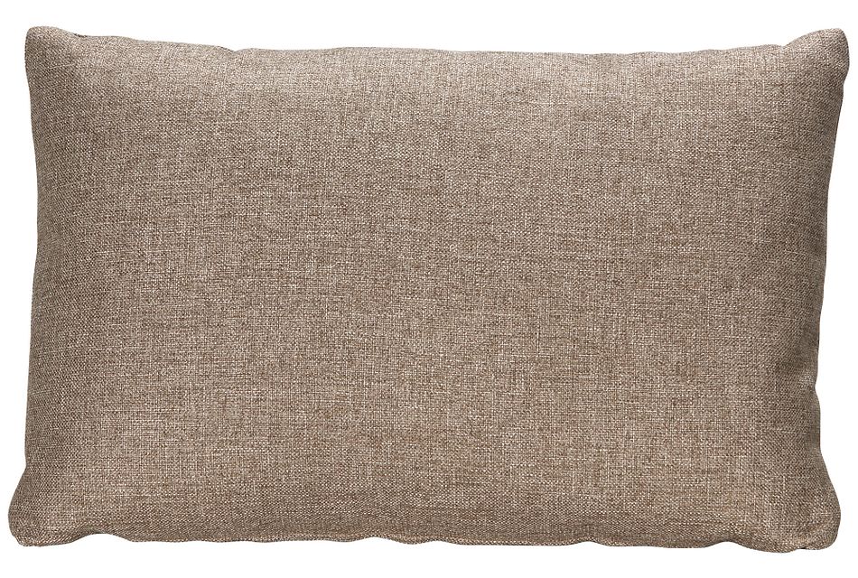 Harper Dark Taupe FABRIC Rectangular Accent Pillow, (0)