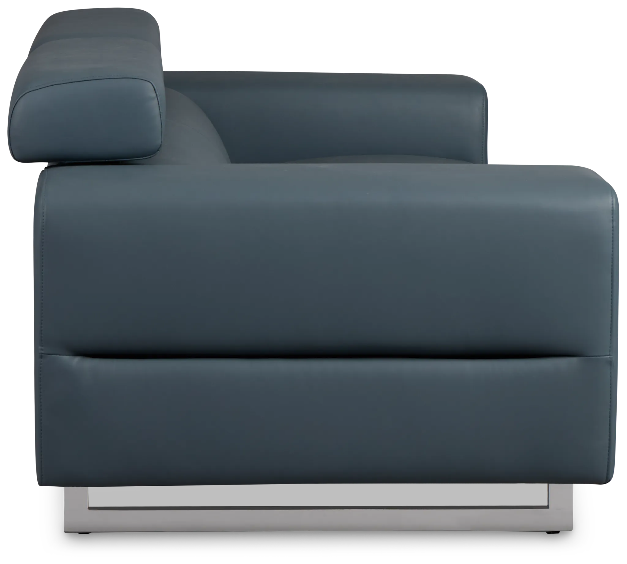 Drew Dark Blue Micro Sofa
